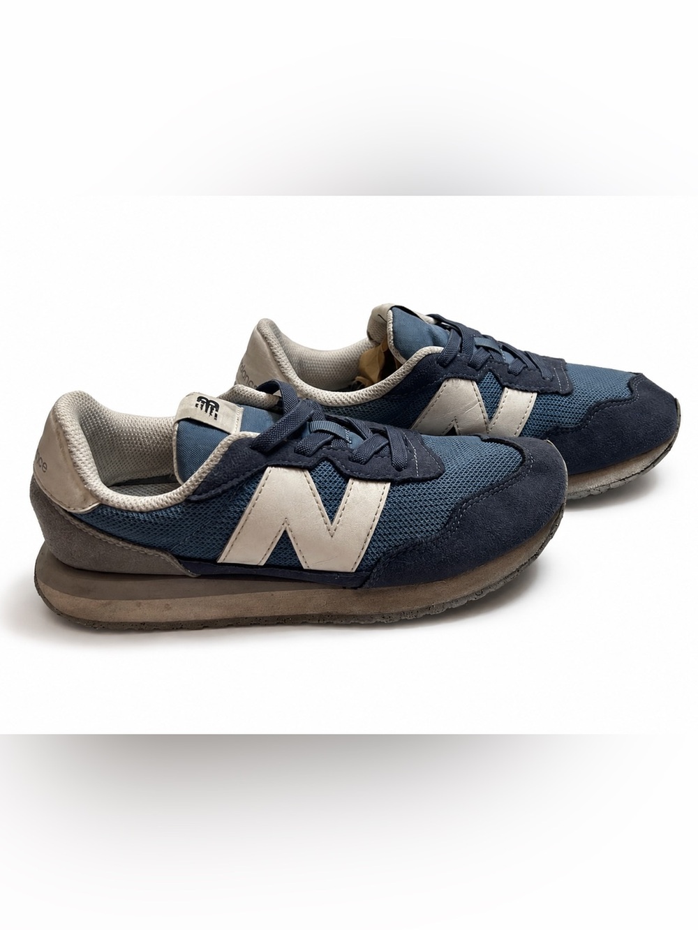 New Balance 237 Kids Size 3 Navy No-Tie Sneakers